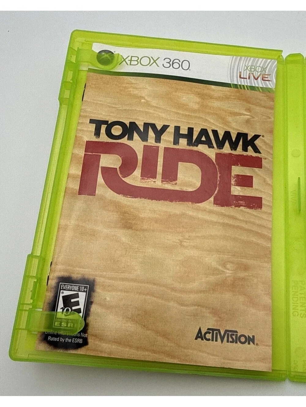 Tony Hawk Ride - XBOX 360 Not For Resale Box - Untested
